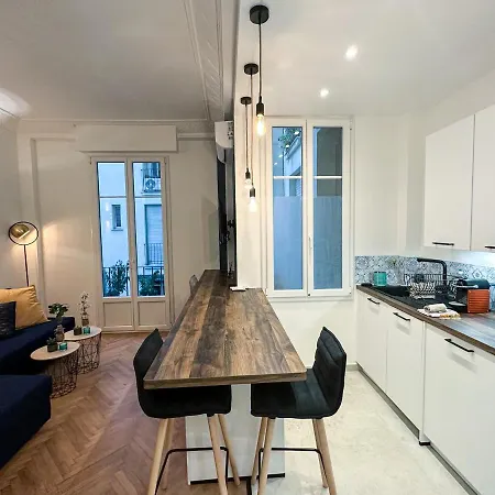 Clemenceau - Central, Calme, Cosy, Moderne Lejlighed Nice